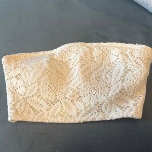 Aerie Cream Bandeau Top